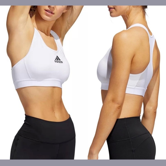 NWD Adidas [ Small ] Don't‎ Rest Alphaskin Racerback Sports Bra White - Picture 2 of 12